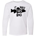 thumbnail image 3 of Inktastic It Was This Big Fishing Humor Long Sleeve Youth T-Shirt, 3 of 5