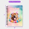 thumbnail image 5 of Happy Easter Chinese Shar-Pei with Bunny Ear Headband and Flowers Spiral Bound Journal Dog Lover 5x7in Spiral Notebook - 13001, 5 of 5