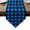 Blue, variant on Black Blue Plaid Table Runner Linen Burlap Table Runner 36 Inches Small Country Buffalo Checked Gingham Dresser Scarves for Kitchen Island Coffee Dining Room Party Holiday Decoration 13"x36"