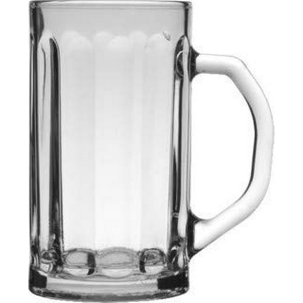 Vikko 17 Ounce Beer Mug Thick and Heavy Glass Beer Steins Heavy Base Prevents Tipping