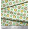 thumbnail image 3 of Soimoi Silk Fabric Geometric & Flower Artistic Print Fabric by Yard 42 Inch Wide, 3 of 3