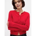 thumbnail image 6 of Cropped Cardigan Shrug for Women, Button Down Long Sleeve Knit Sweater for Dresses,for Jeans Red S, 6 of 9