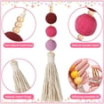 thumbnail image 3 of 6 Pieces Felt Ball Car Diffuser Essential Oil Tassel Hanging Bead Aromatherapy Colorful Charm Vent Clips Air Freshener for Decor(Regular Color), 3 of 5