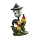 thumbnail image 5 of Estatua de jardín, lámpara solar, escultura decorativa de resina para escaleras, decoración de piscina Pollo, 5 of 9