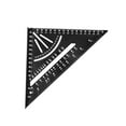 thumbnail image 4 of Colaxi Aluminum Alloy Carpenter Square Woodworking Ruler 30 degree 45 degree 60 degree Square Measuring Gauging Tool for Industrial Framing Metric black, 4 of 8
