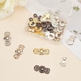 thumbnail image 4 of 20 Pairs Vintage Pattern Sew on Cape Cloak Clasp Fasteners 27 x 12.5mm Hook and Eye Cardigan Clip for Rope SweaterCloth Making - Gold Light Gold Platinum Silver Gunmetal, 4 of 9