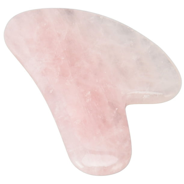 Tabla de raspado de cristal rosa, tabla de raspado de cristal rosa Tabla de raspado facial Gua Sha rosa Rendimiento potente