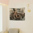 thumbnail image 6 of Creowell Octopus Pirate Ship Fantasy Art Wall Tapestry 100% Polyester 40x30in, 6 of 6