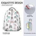 thumbnail image 5 of "Boho Tribal Print Backpack for College Students - 17” Laptop Compartment, Spacious Water-Resistant Daypack for Campus, Dorm & Travel, Vintage Hippie Style Bookbag", 5 of 6