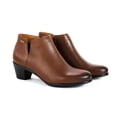 thumbnail image 2 of Botin Tacon cuadrado bajo Mujer Flexi Piel 15424 Cafe Flexi Piel, 2 of 4