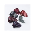 thumbnail image 5 of INSPIRE CHIC Men's Stripe Self-Tied Necktie Skinny Silk Slim 2.8'' for Graduation Wedding Party Uniforms One Size Plaid-2, 5 of 5