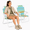 Hawaiian Green, variant on Medium Size Portable Folding Camping Chair for Adults, Lightweight Heavy‑Duty Outdoor Chair with Carry Strap & Armrest, Oxford Fabric Steel Frame for Yard Park Picnic RV Festival Fishing,And Beach