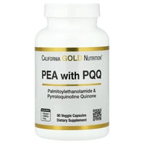 California Gold Nutrition PEA 300 mg   PQQ 10 mg, 90 Veggie Capsules