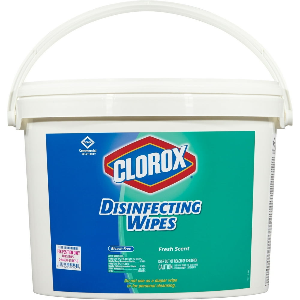 Clorox Disinfecting Wipes, 7 x 7, Fresh Scent, 700/Bucket