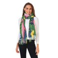 thumbnail image 2 of FORMRS Womens Scarf Winter Soft Long Big Warm Shawls Wrap Tassel Scarves, Pink Flamingo Pattern, 2 of 9