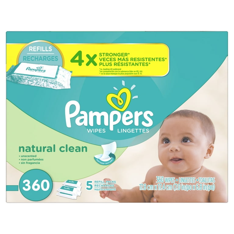 Pampers natural hotsell clean wipes
