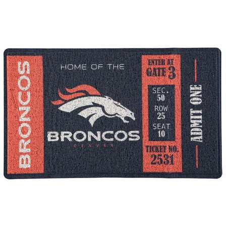 Field Denver Broncos Football Rug - Denver Broncos Turf Mat - No Size