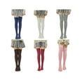 thumbnail image 3 of Female Stocking, Solid Color Jacquard Thigh High Sock Long Tube Socks, 3 of 4