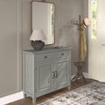 thumbnail image 5 of Connaught 40 inch Wide Solid Wood Traditional Entryway Storage Cabinet in Fog Grey, 5 of 15