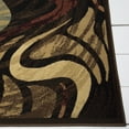 thumbnail image 3 of Home Dynamix Catalina Picasso Contemporary Artistic Swirl Area Rug, Black/Brown, 19.6"x31.5", 3 of 5