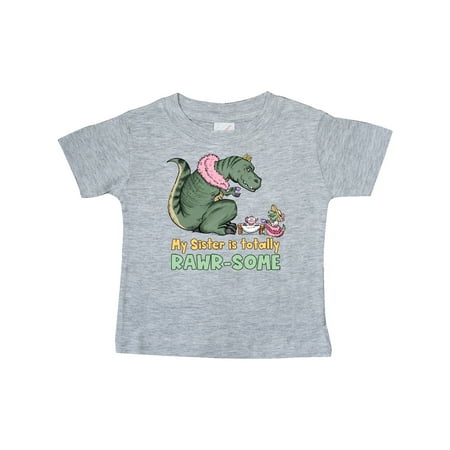 

Inktastic My Sister Is Totally Rawr-Some Tea Rex Party Gift Baby Boy or Baby Girl T-Shirt