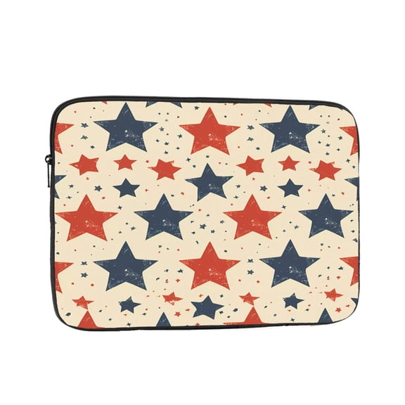 Laptop Case Shockproof Sleeve Water Resistant Computer Bag Fits Tablet Notebook Ultrabook For Travel Office 10 Inch Independence Day Theme Elements Star (8)