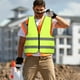thumbnail image 4 of Chaleco reflectante de alta visibilidad, 2 unidades, ropa de seguridad transpirable, tira plateada para construcción, tráfico y actividades al aire libre, trabajo, ciclismo, corredores, topógrafos, 4 of 7