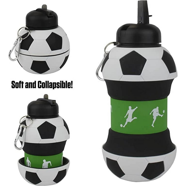 Maccabi Art Collapsible Silicone Soccer Ball Water Bottle Maccabi Art, 34  oz. 