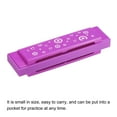 thumbnail image 4 of Uxcell Translucent Harmonica Assorted Colors 10 Holes Purple ABS Harp Mouth 2Pack, 4 of 6