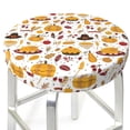 thumbnail image 6 of Goofa Thanksgiving Printed Stool Covers Round, Waterproof Round Bar Stool Covers Anti-Slip Round Bar Stool Seat Cover with Elastic Bands Durable -12 inch, 6 of 7