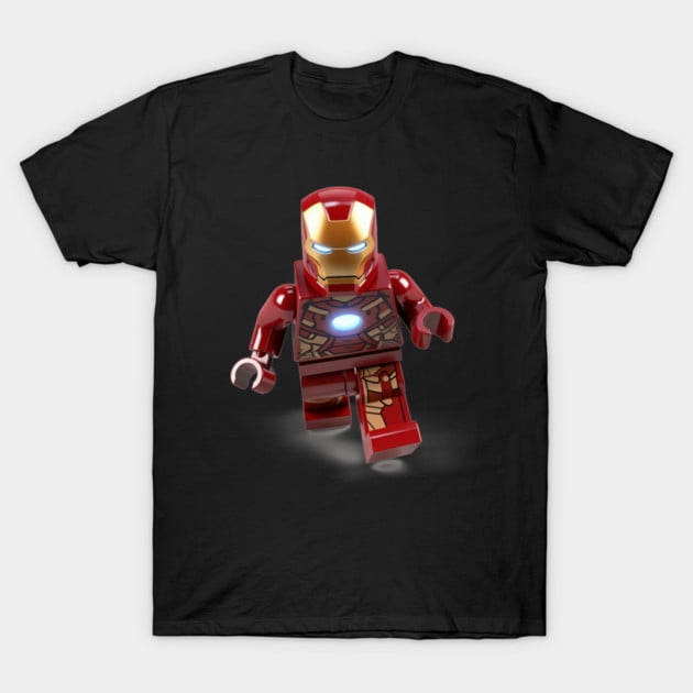 LEGO Iron Man T-Shirt Unisexe Rétro Vintage Sport Musique Bande Drôle Classique Graphique, jusqu'à Taille 3TG.