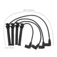 thumbnail image 2 of TABLZONE 4Pcs Spark Plug Wire Replacement Set Black Plastic High Performance Ignition for Cars, 2 of 7