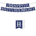thumbnail image 3 of Blue Retirement Party Supplies Decorations Kit, Retirement Party Banner Flag Set with Paper Flower Ball Backdrop, Happy Retirement New Beginnings The Legend Theme Party Decor,A, 3 of 5