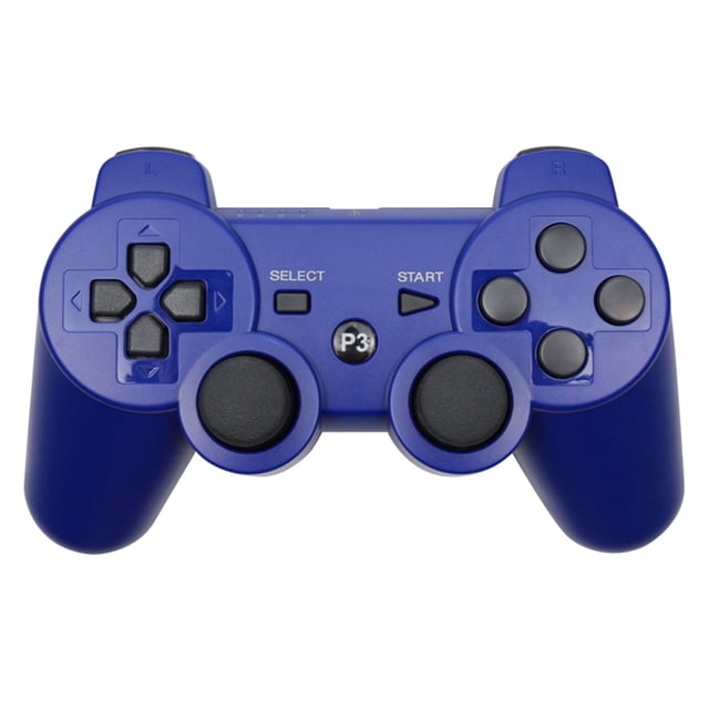 Btafrte Para PS3 Bluetooth-Compatible Gamepad Dual Vibration Controller para PS 3 Azul