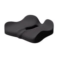 thumbnail image 1 of Cojín de asiento de espuma viscoelástica, grueso, cómodo y ergonómico para silla de oficina Negro, 1 of 9