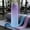 Purple-PP, variant on MMJ Water Bottle 750ml Durable Leak Proof with Time Markings for Gym Travel Home School Office 9.84x2.75in