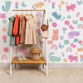 thumbnail image 3 of Adhesivos de pared Ladinimo para decoración de guardería de gatos y niñas, arcoíris, 6 hojas, 3 of 6