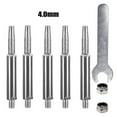 thumbnail image 4 of 6pcs/set Chain Saw Sharpeners Portable Chainsaw Sharpener 4/4.8/5.5mm Grinding Head For Hand Crank Chainsaw Chain Sharpening Jig, 5.5mm, Chainsaw Sharpening, Tool Kit, 4 of 8