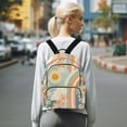 thumbnail image 7 of FORMRS Mini Backpack Purse for Women Travel Daypack Casual Shoulder Bag, Beige Rainbow Clouds, 7 of 7