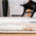 thumbnail image 4 of SAFAVIEH Coppertone Savannah Geometric Area Rug, Ivory/Navy, 6'7" x 6'7" Square, 4 of 7