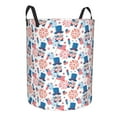 thumbnail image 2 of Fotbe American Gnomes Laundry Basket with Handles, Waterproof Large Laundry Hamper, Wash Bag for Corner Dorm, Rolling Laundry Basket with Handles-Medium, 2 of 8