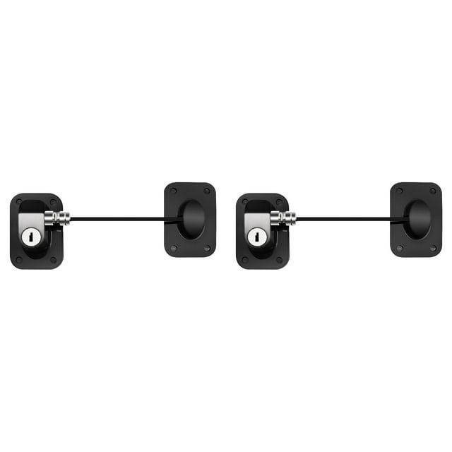 YWIYIUD 2PCS Durable Refrigerator Lock with Keys No Drilling Cabinet Locks with Key Suitable for Drawers Sliding Doors Refrigerators Freezer and Cabinets