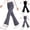 Black, variant on YUANxueke Girls Fleece Lined Flare Leggings Fall Winter High Waisted Bell Bottom Trousers,Black,Sizes 5-15