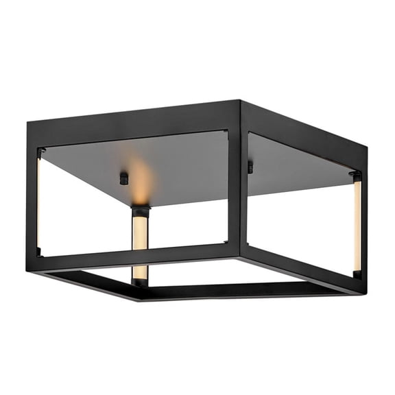 Fredrick Ramond Fr31031 Onyx 14" Wide Led Flush Mount Ceiling Fixture - Black