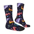 thumbnail image 2 of Zufioo Cartoon Dinosaur Print Thigh High Socks,Knee High Socks For Women and men,Over the Calf Tube Socks.Athletic Socks, 2 of 6