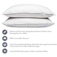 thumbnail image 4 of Feather/Down-Proof, 100% Cotton, Pillow Protector - Reduce Pokes with Hypoallergenic, Breathable, Machine Washable, Quiet, Soft Covers - Zippered Enclosure & Machine Washable (2, Queen), 4 of 10