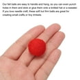thumbnail image 4 of Wool Felt Balls Beads Woolen Fabric 2cm 20mm Red for Home Crafts 10Pcs, 4 of 5