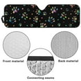 thumbnail image 5 of Uorisanigo Windshield Sun Shade for Jeep, Dog Paw Print Sunsunshade Windshield for Jeep Wrangler Rubicon Sahara TJ JK JKU 2 Door & 4 Door, Front Window Sun Visor Blocks for UV and Heat, 1pc, 5 of 7
