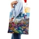 thumbnail image 4 of Monsters University Bolso de tela con estampado de lienzo para mujer, bolsa de compras reutilizable y estética, con cremallera interior, regalo para mujer, 35 × 40 cm., 4 of 6