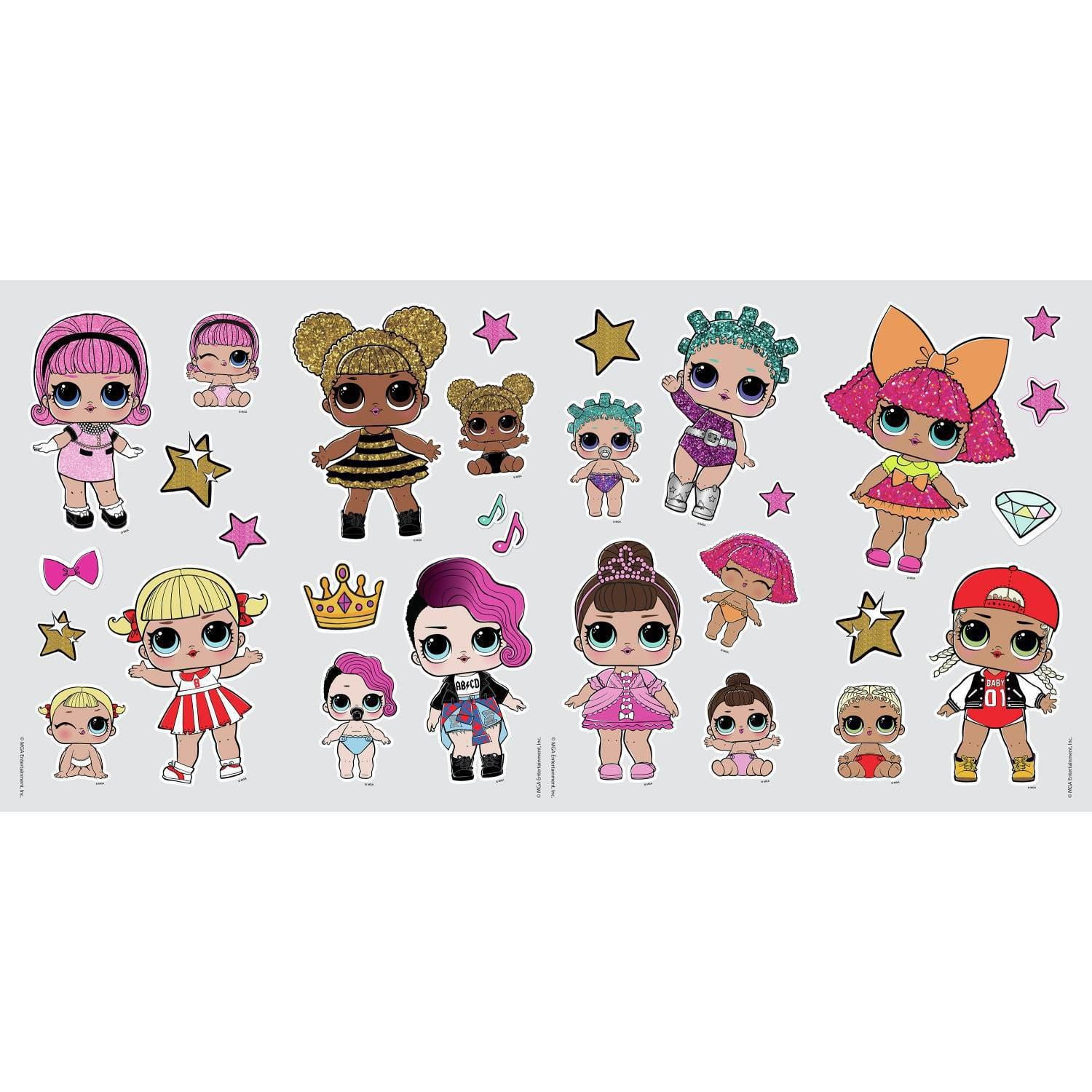 LOL SURPRISE! PEEL AND STICK WALL DECALS, Just Peel and Stick